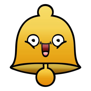 Degrade gölgeli karikatür çan