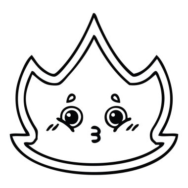 Çizim karikatür bir ateş