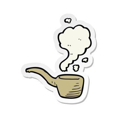 etiket bir çizgi film boru Sigara