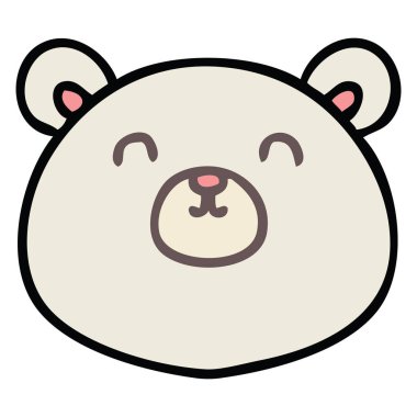 ilginç karikatür kutup ayısı el çekilmiş