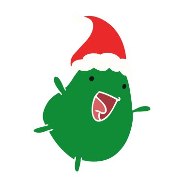 Noel karikatür kawaii fasulye el çekilmiş