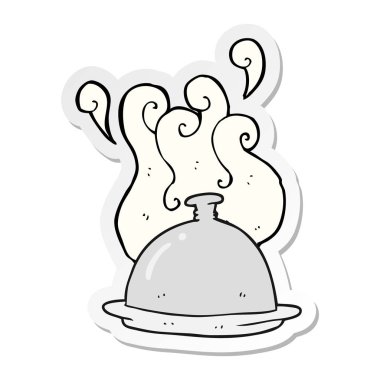 etiket bir karikatür yemek servisi