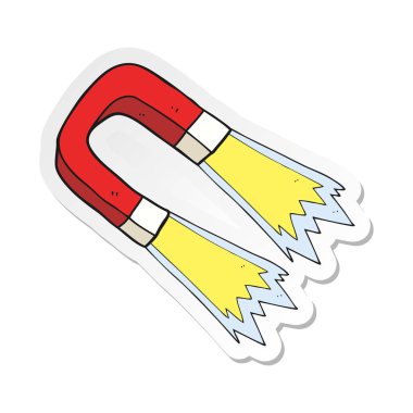 etiket bir karikatür mıknatıs