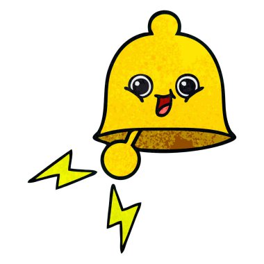 retro grunge doku karikatür zil