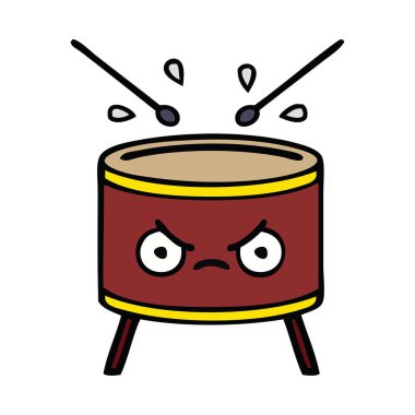 sevimli çizgi davul