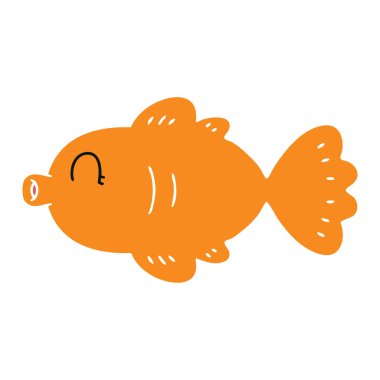 ilginç karikatür balık el çekilmiş 