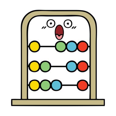 bir abaküs sevimli çizgi