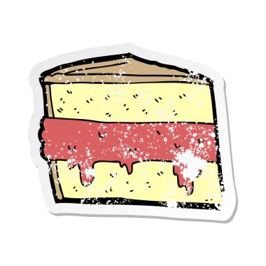 bir çizgi film pasta sıkıntılı etiket