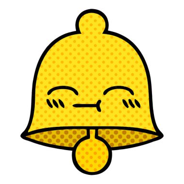 çizgi roman tarzı karikatür bir çan