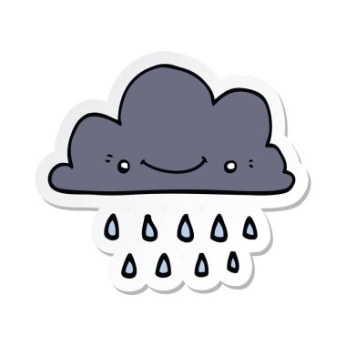 bir çizgi film fırtına bulutu etiket