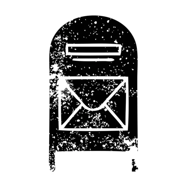 Nödställda Symbol För Postlådan — Stock vektor