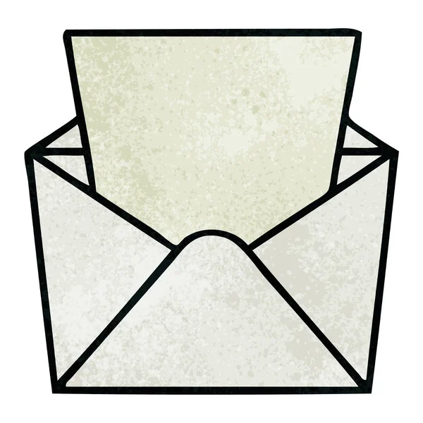 ilginç çizgi film mektup ve zarf el çekilmiş