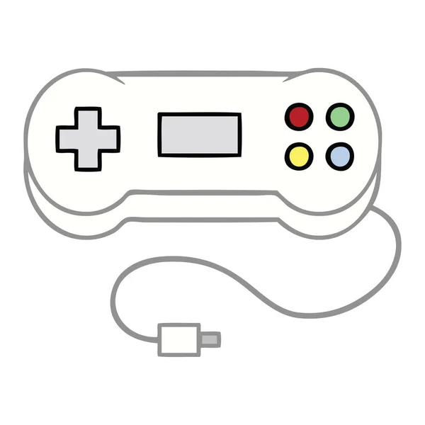 Lindo Dibujo Animado Controlador Juego — Archivo Imágenes Vectoriales