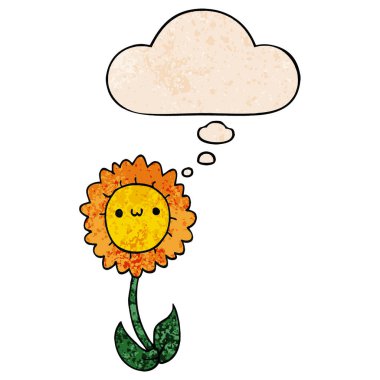 vektör doku desen kumaş karikatür çiçek ve düşünce