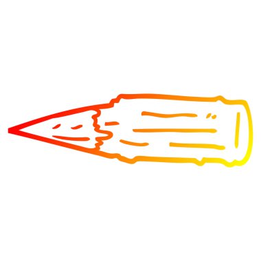 sıcak degrade çizgi çizim karikatür kanlı vampir kazık