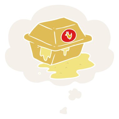 karikatür çıkarmak ve retro tarzında kabarcık düşünce