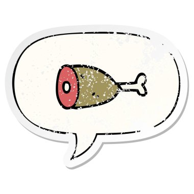 karikatür et ve konuşma balonu sıkıntılı etiket