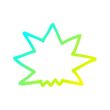 soğuk degrade çizgi çizim karikatür patlama