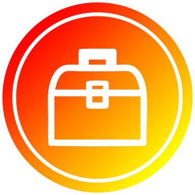 sıcak degrade spektrumda takım kutusu dairesel