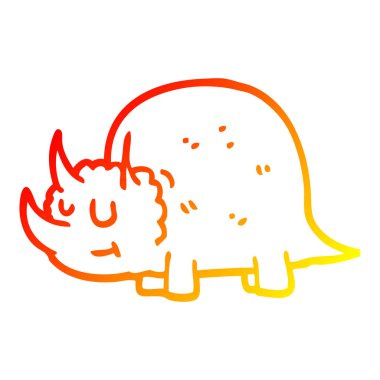 sıcak degrade çizgi çizim karikatür tarih öncesi dinozor