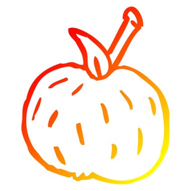 sıcak degrade çizgi çizim karikatür organik turuncu