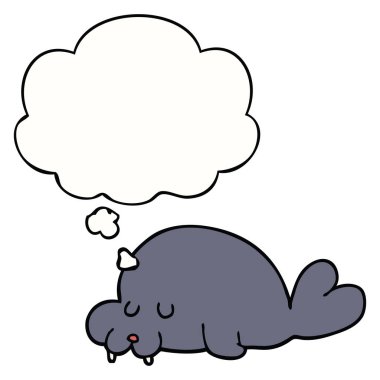 karikatür mors ve düşünce balonu