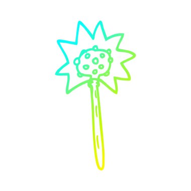 soğuk degrade çizgi çizim karikatür tokmak