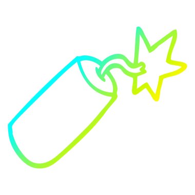 soğuk degrade çizgi çizim karikatür dinamit