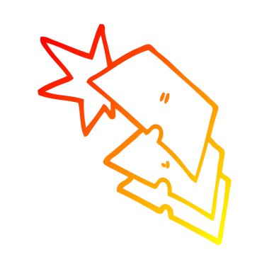 sıcak degrade çizgi çizim karikatür parlak jilet