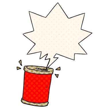 çizgi film soda olabilir ve çizgi roman tarzında konuşma balonu