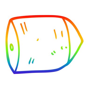 gökkuşağı degrade çizgi çizim karikatür büyük mermi