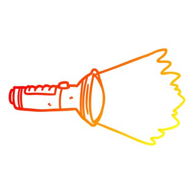 sıcak degrade çizgi çizim elektrik meşale parlayan