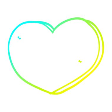 soğuk degrade çizgi çizim karikatür aşk kalp