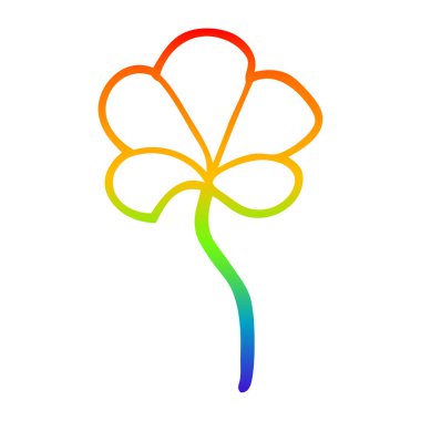 degrade çizgi gökkuşağı karikatür yaprak çizim