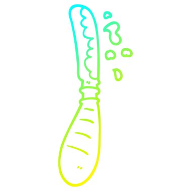 soğuk degrade çizgi çizim karikatür reçel yayma bıçak