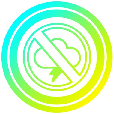 soğuk degrade spektrumda dairesel fırtınalar yok