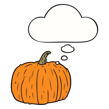 karikatür kabak ve düşünce balonu