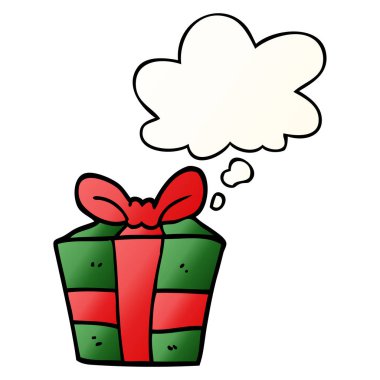 çizgi film mevcut ve pürüzsüz degrade tarzında kabarcık düşünce