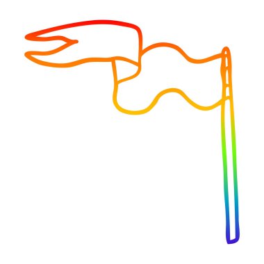 gökkuşağı degrade çizgi çizim karikatür bayrağı