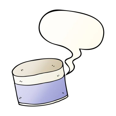 çizgi film potve konuşma balonu pürüzsüz degrade tarzında