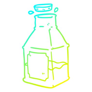 dekanter soğuk degrade çizgi çizim karikatür içecek