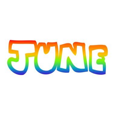 gökkuşağı degrade çizgi çizim karikatür ay haziran