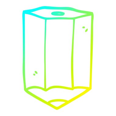 soğuk degrade çizgi çizim karikatür renkli kalem