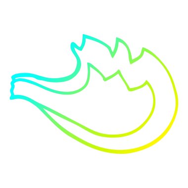 soğuk degrade çizgi çizim karikatür alev