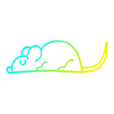 soğuk degrade çizgi çizim karikatür siyah sıçan