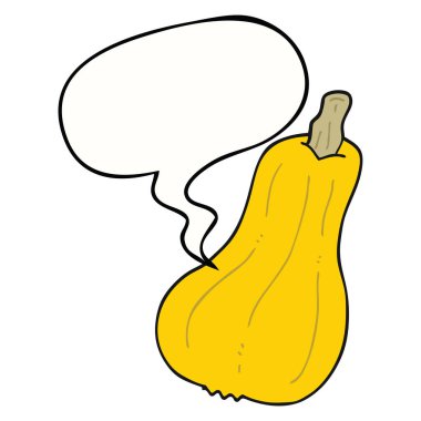 karikatür kabak ve konuşma balonu