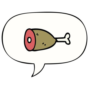 karikatür et ve konuşma balonu