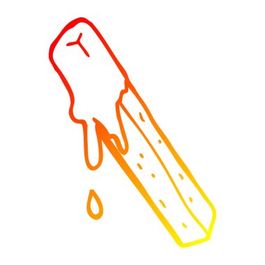 sıcak degrade çizgi çizim karikatür daldırma kızartma