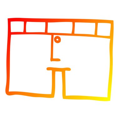 sıcak degrade çizgi çizim karikatür iç çamaşırı