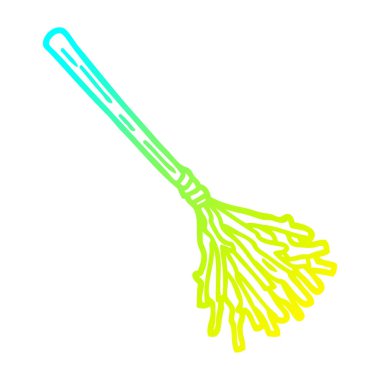 soğuk degrade çizgi çizim karikatür cadılar süpürge stick